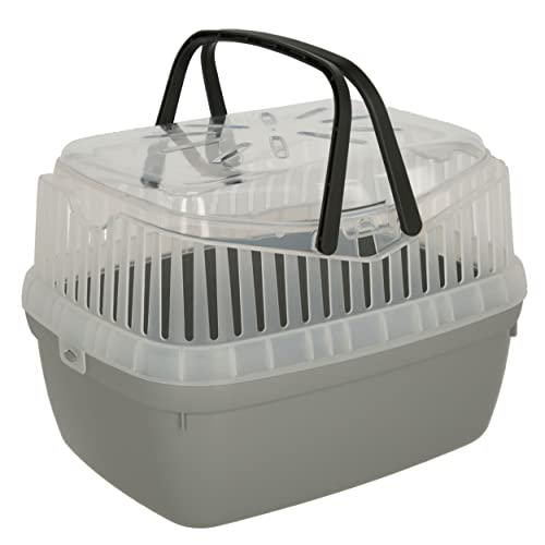 kerbl-pet-bo-te-de-transport-portobello-30x23x23cm-plastique-grise-pour-rongeurs image 4