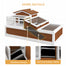 pawhut-maison-tortue-bois-2-tages-3-pi-ces-avec-balcon-et-toit-ouvrable-44-caf image 8