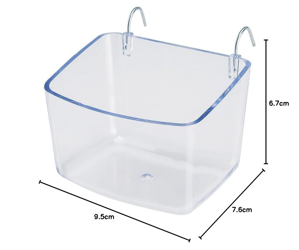 ferplast-mangeoire-pour-oiseaux-fpi-4512-plat-d-alimentation-transparent-9-5-x-7 image 2