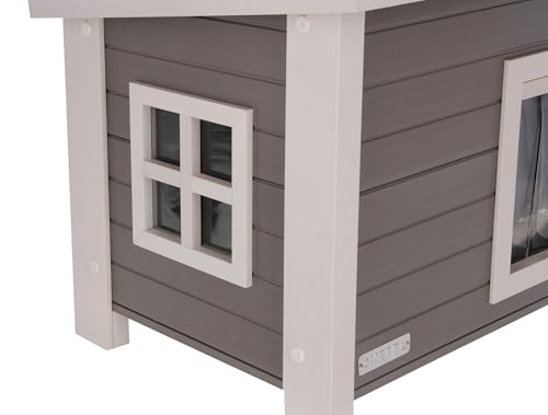 kerbl-eco-eli-maison-pour-chat-ext-rieure-57-x-45-x-43-cm-plastique-recycl-et-bo image 7