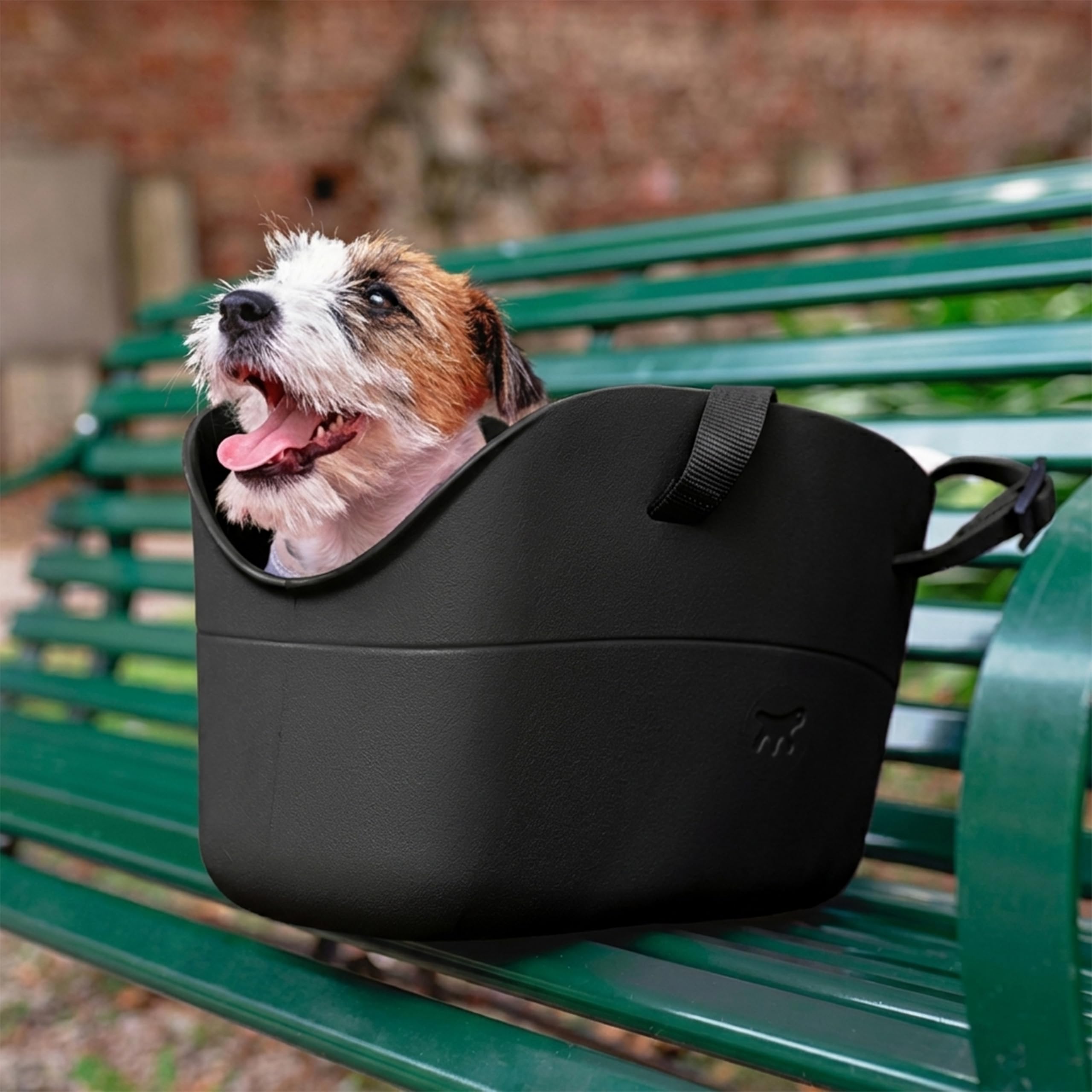 ferplast-with-me-sac-de-transport-chien-chat-jusqu-8-kg-43-5-x-21-5-x-27-cm-noir image 2