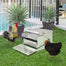 pawhut-mangeoire-automatique-poules-30-lbs-13-6-kg-galvanis-e-anti-intemp-ries image 3