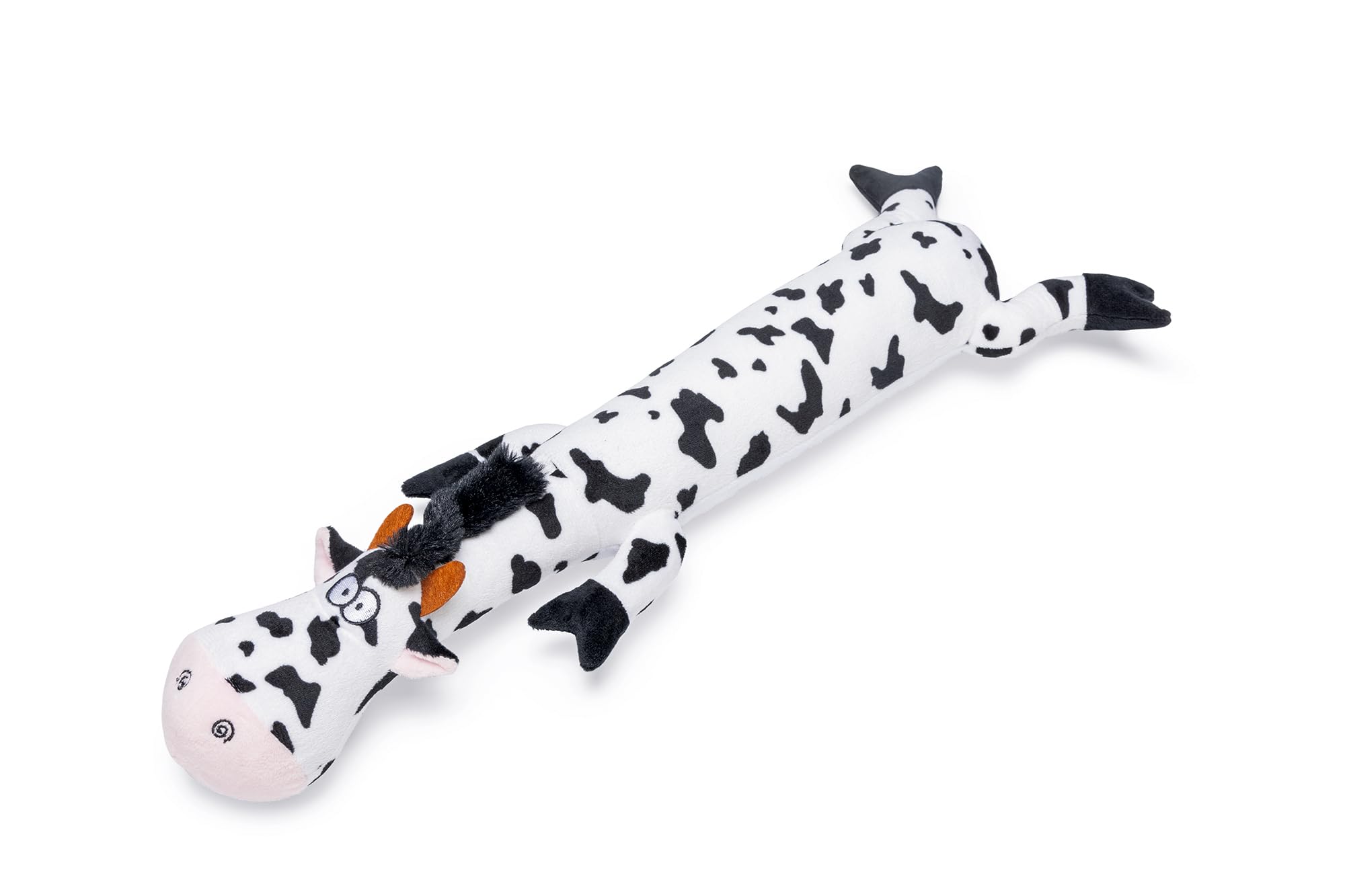 karlie-vache-amusante-jouet-en-peluche-pour-chien-noir-blanc-55-x-20-x-7-cm image 1