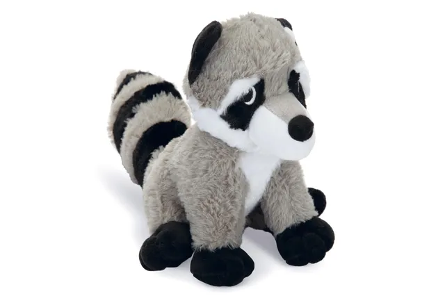 karlie-racco-jouet-peluche-chien-raton-laveur-gris-32-cm-avec-couineur image 1