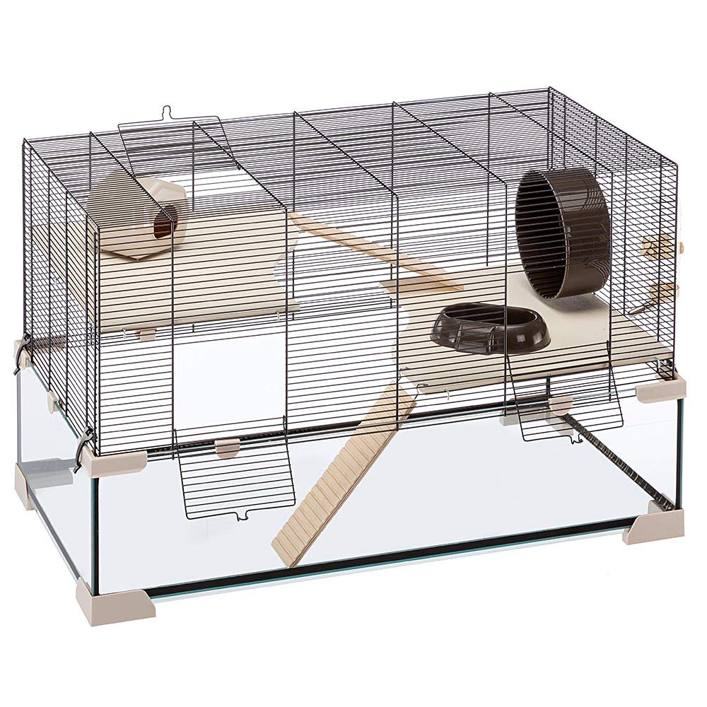 ferplast-karat-80-cage-pour-hamsters-et-souris-2-tages-en-verre-et-m-tal image 5