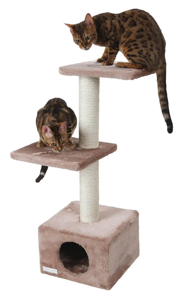 kerbl-arbre-chat-venus-sweet-30-x-30-x-85-cm-beige-gris image 1