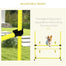 pawhut-kit-agility-4-haies-r-glables-pour-chiens-avec-sac-jaune image 6
