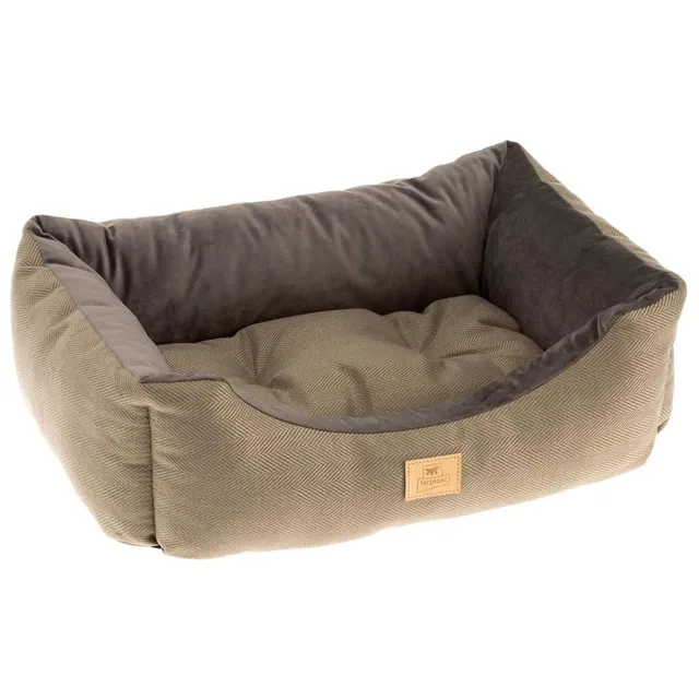 ferplast-chester-50-canap-lit-pour-chien-et-chat-marron-55-x-45-x-20-cm image 1