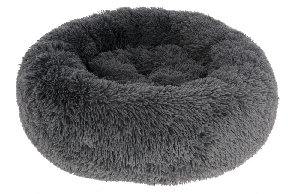 kerbl-fluffy-corbeille-donut-pour-chien-et-chat-gris-60x18cm image 1