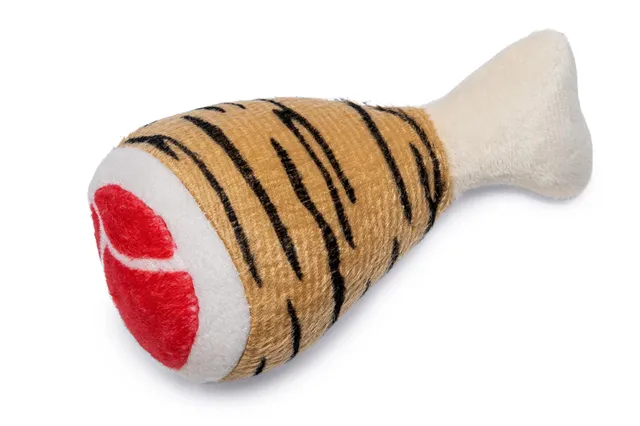 karlie-jouet-en-peluche-tigre-pour-chien-avec-couineur-14-x-8-x-6-cm image 1