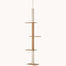 pawhut-arbre-chat-du-sol-au-plafond-avec-griffoirs-sisal-marron-clair image 2