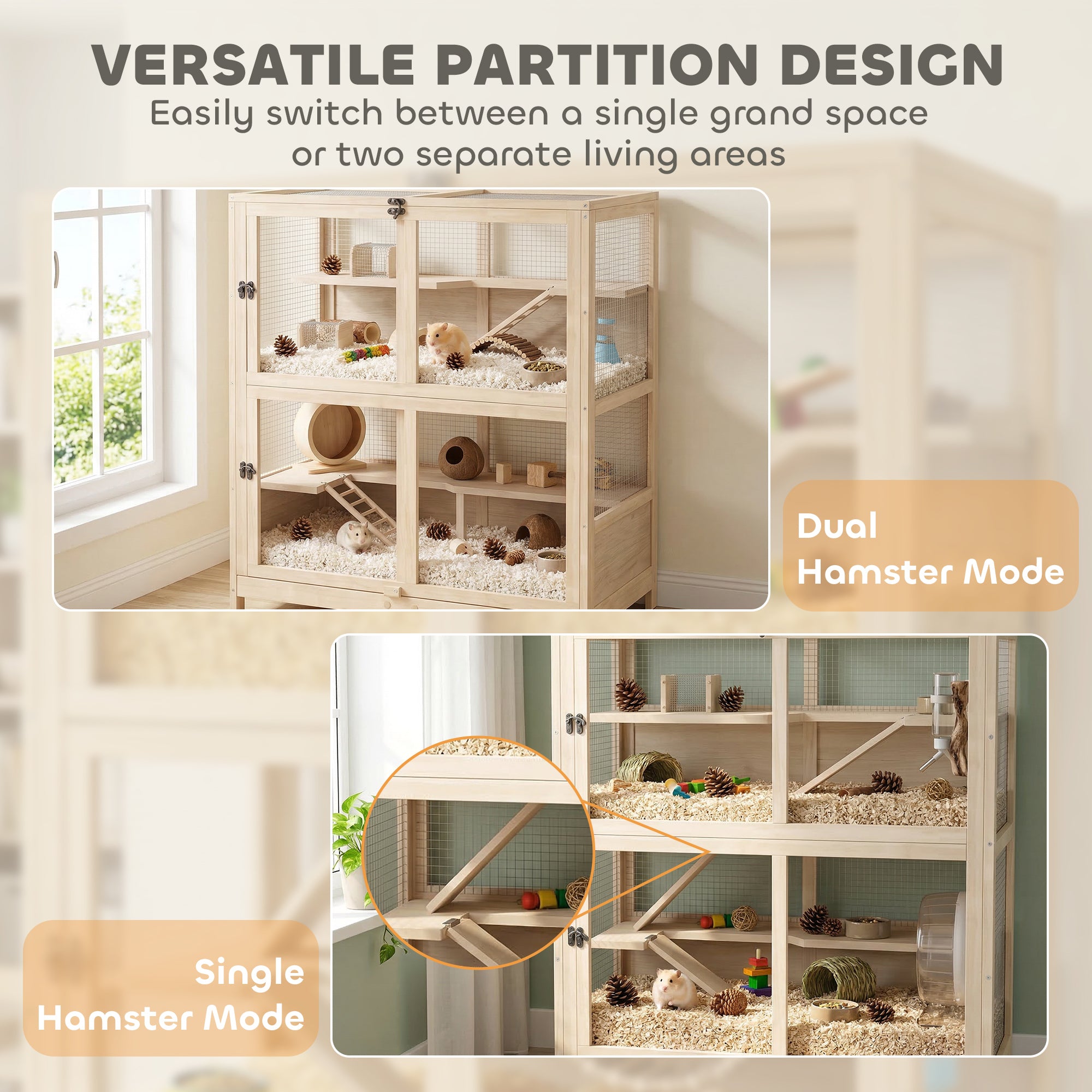 pawhut-cage-hamster-bois-4-niveaux-33-x-21-x-36-avec-toit-grillag image 7
