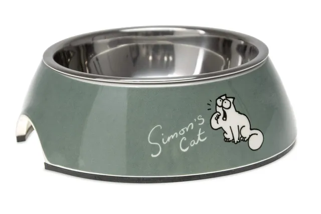 karlie-simon-s-cat-gamelle-chat-m-lamine-inox-14x14x4-5-cm-160-ml image 1
