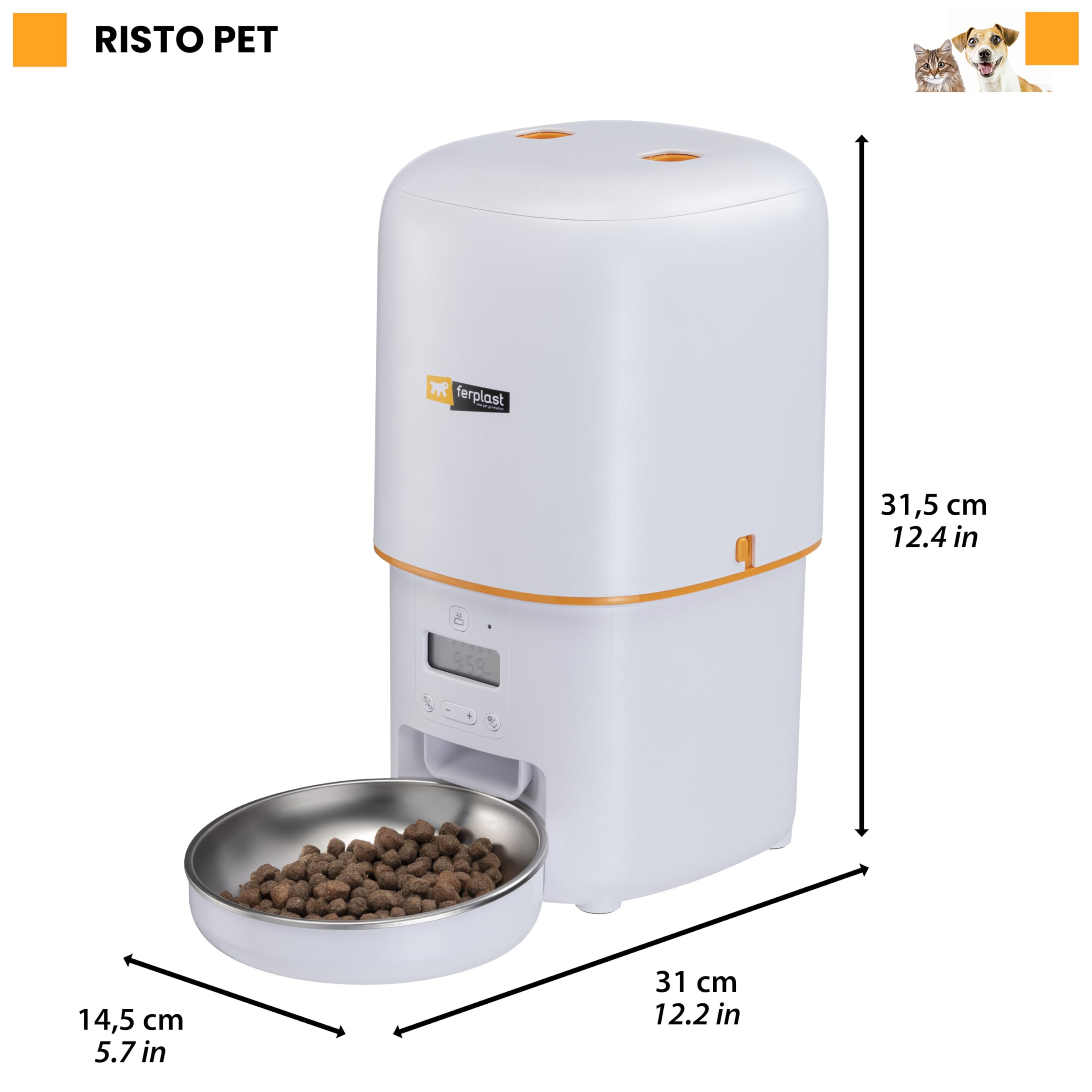 ferplast-risto-pet-distributeur-croquettes-automatique-4-l-programmable-6-repas- image 6
