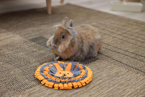 kerbl-pet-tapis-renifler-lapin-25-cm-orange-gris-polyester-pliable image 6