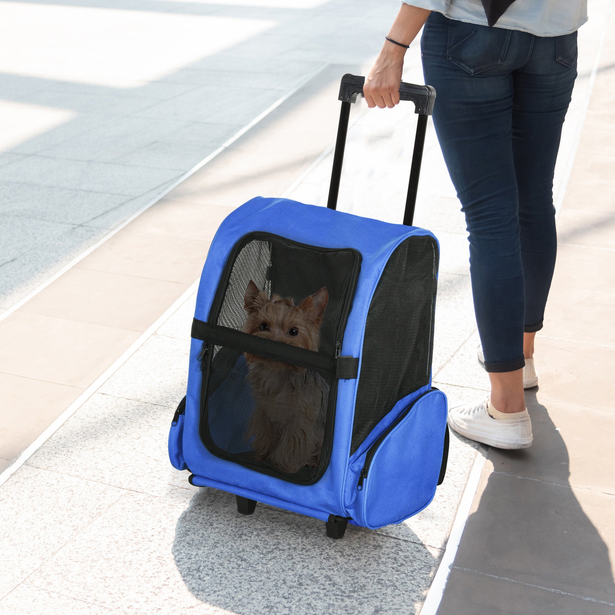pawhut-sac-dos-transport-animaux-trolley-42x25x55-cm-bleu image 4