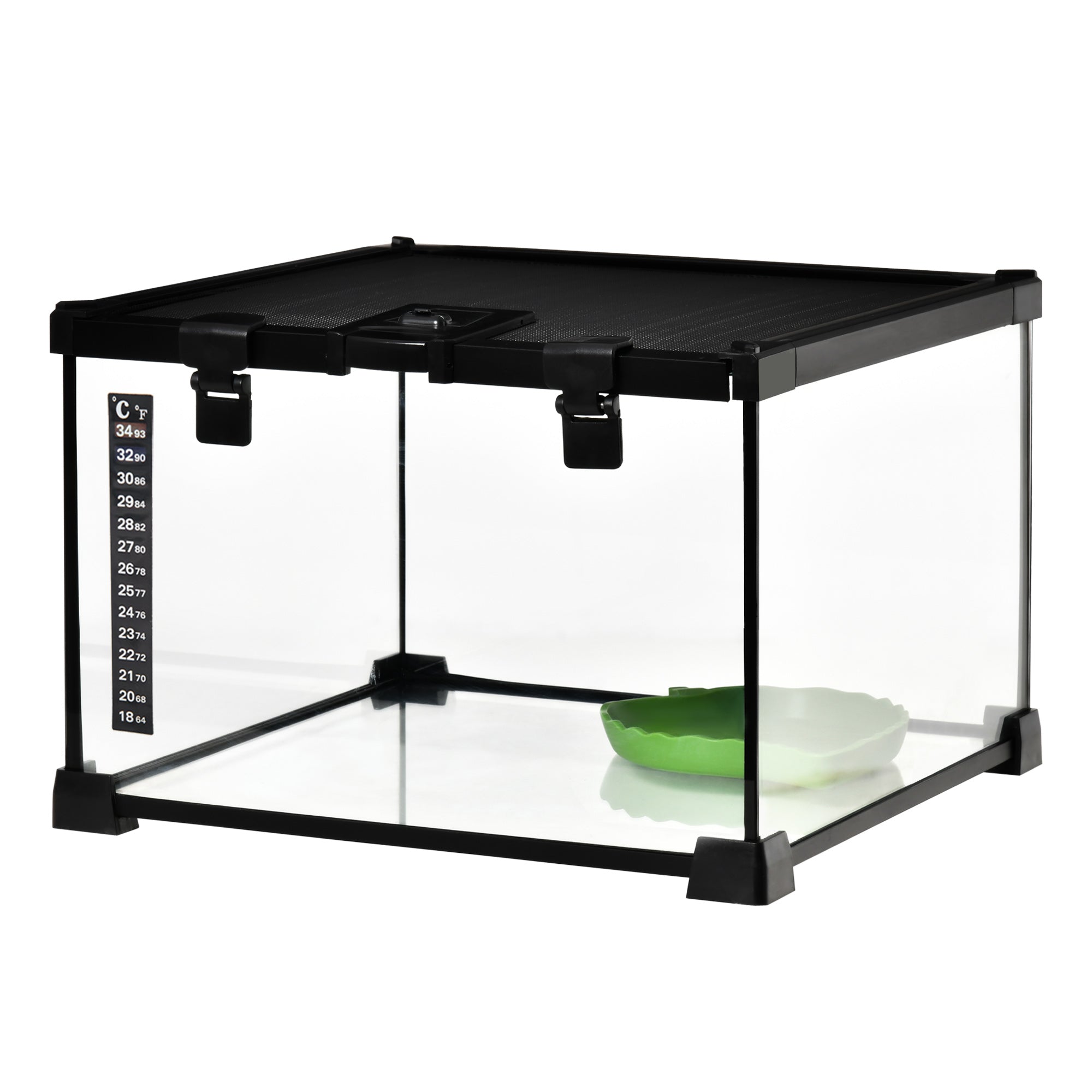 pawhut-terrarium-360-anti-vasion-ventil-30x30x20-cm-avec-bassin image 2