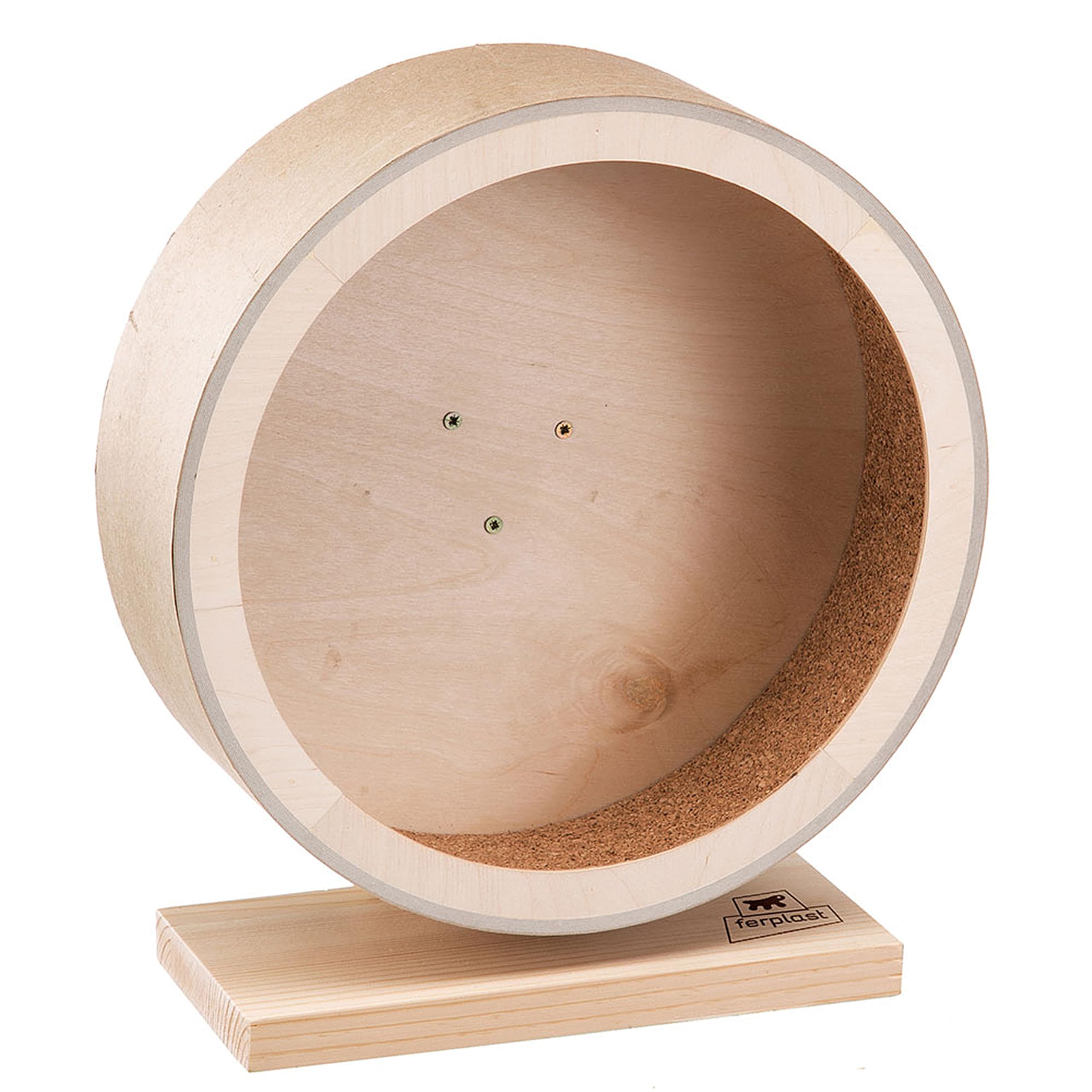 ferplast-arcade-wheel-roue-en-bois-hamster-chinchilla-26-4-cm-silencieuse image 3