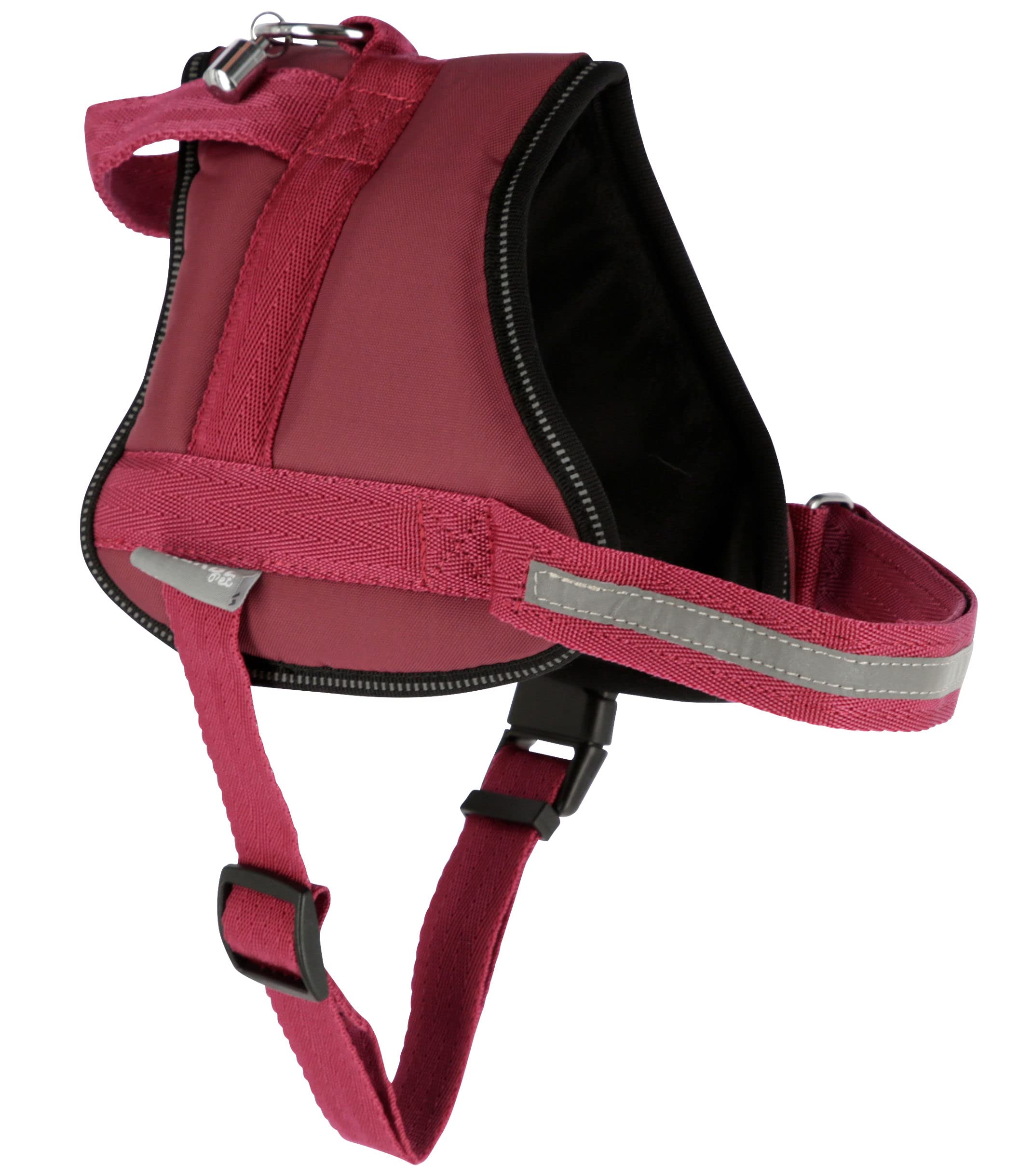 kerbl-harnais-maestro-2-0-burgundy-57-77-cm-20-mm-int-rieur-respirant-et-poign-e image 3