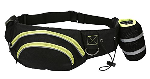 kerbl-active-sac-banane-entra-nement-chien-noir-jaune-ceinture-70-120-cm image 5