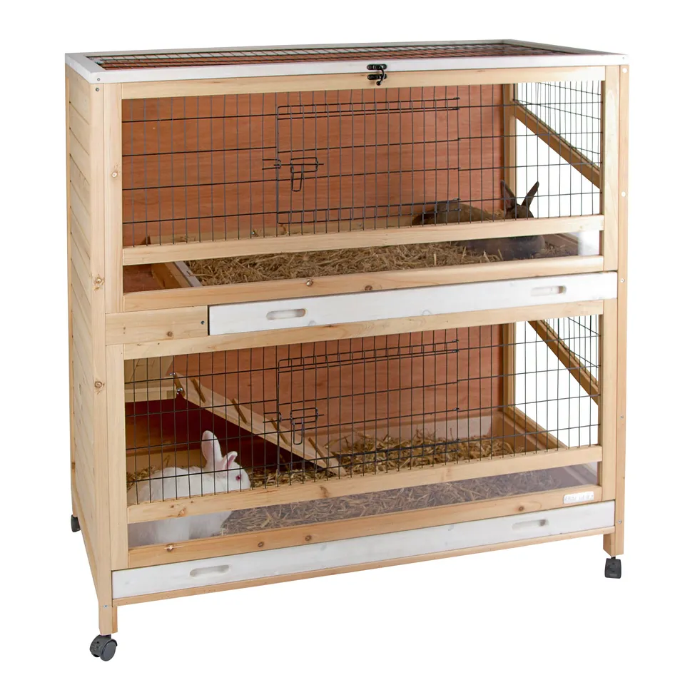 kerbl-indoor-deluxe-cage-pour-petits-animaux-deux-niveaux-115-x-60-x-118-cm image 1