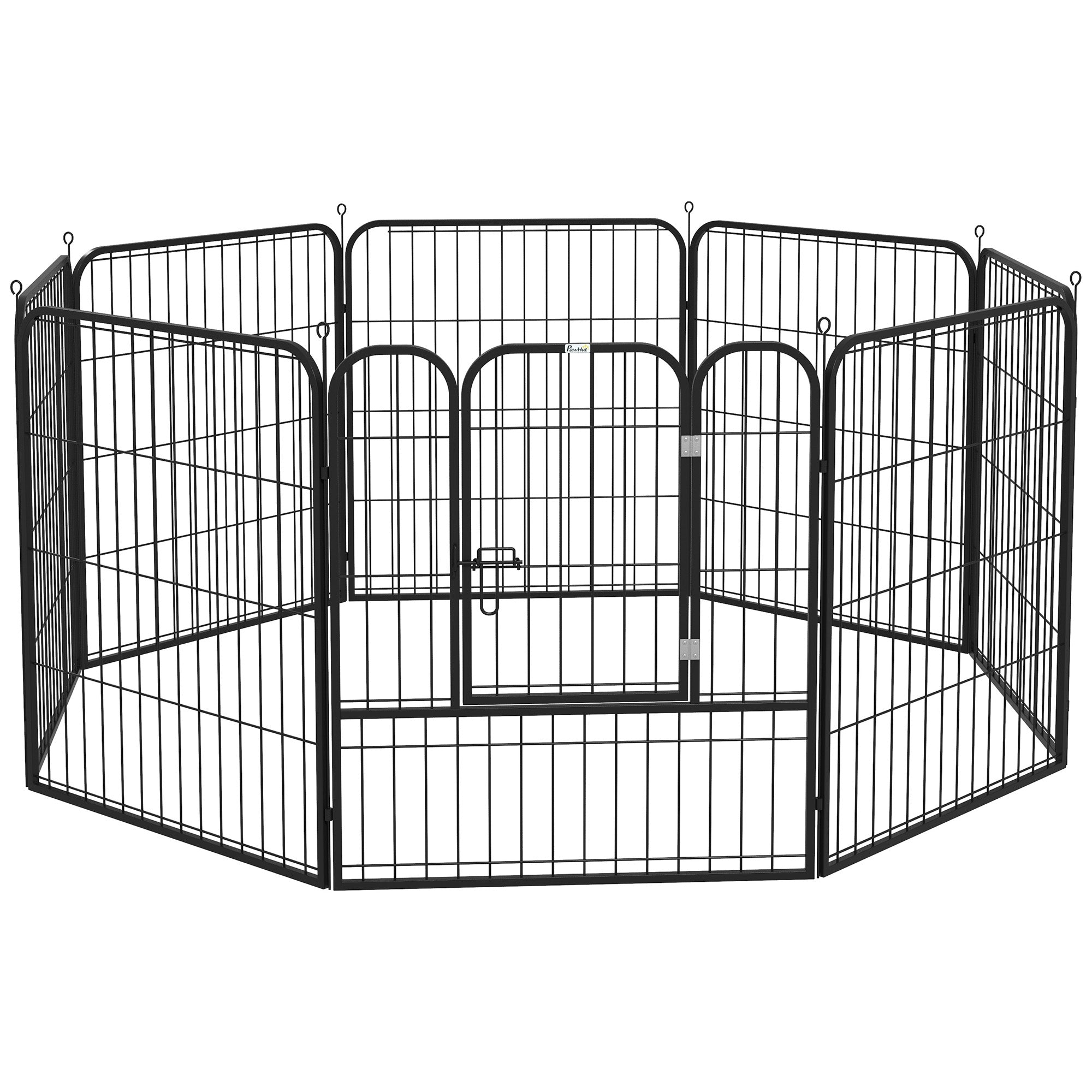 pawhut-parc-pour-chiens-8-panneaux-80-cm-enclos-modulable-int-rieur-ext-rieur image 1