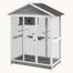 pawhut-voli-re-oiseaux-bois-164-cm-grise-4-perchoirs-pour-int-rieur-ext-rieur image 2