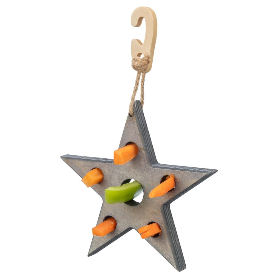 kerbl-feedtree-jeu-de-r-flexion-en-bois-naturel-pour-petit-animal image 2
