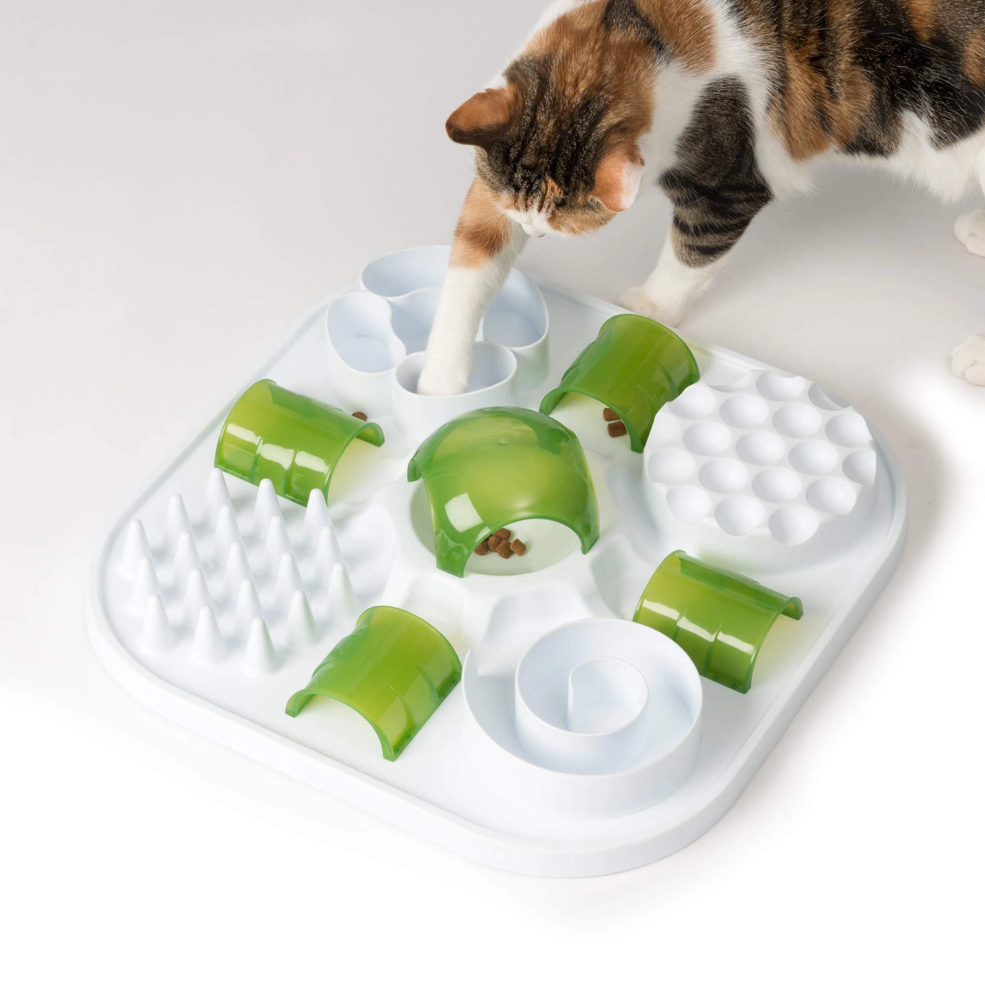 catit-play-treat-puzzle-jouet-interactif-pour-chat-40x40x10-cm-6-activit-s image 3