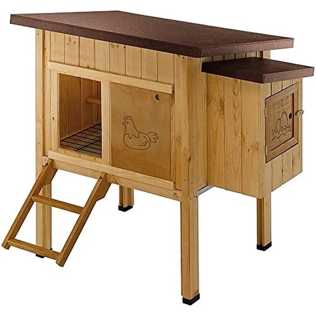 ferplast-hen-house-10-poulailler-ext-rieur-en-bois-fsc-pour-4-poules-124x98xh110 image 1
