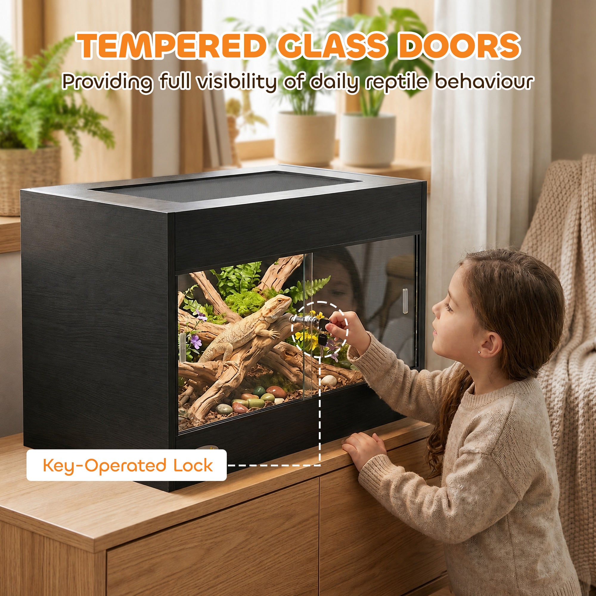 pawhut-terrarium-pour-reptiles-60-x-45-x-45-cm-noir-avec-portes-vitr-es-coulissa image 7