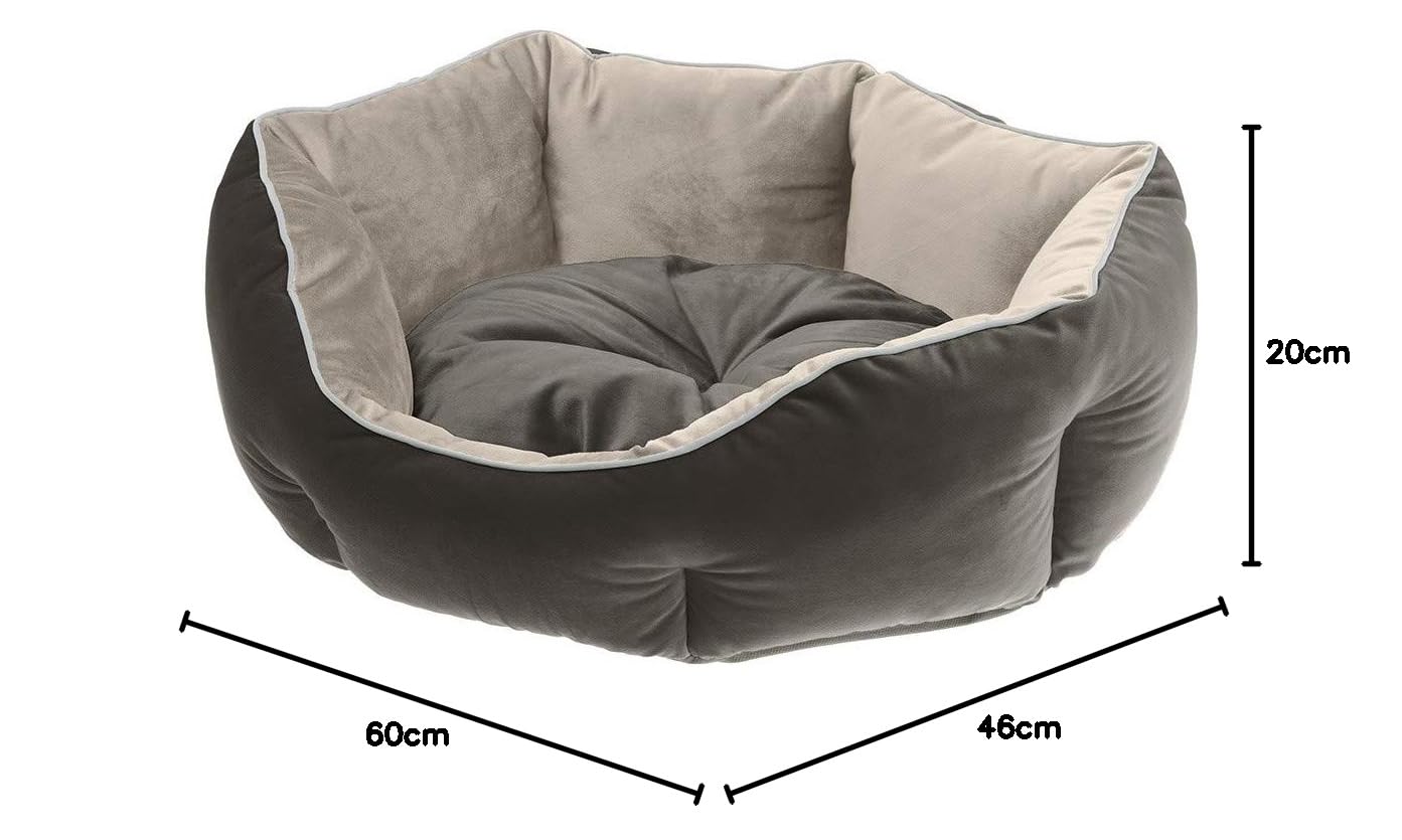 ferplast-queen-60-coussin-beige-gris-matelas-panier image 2