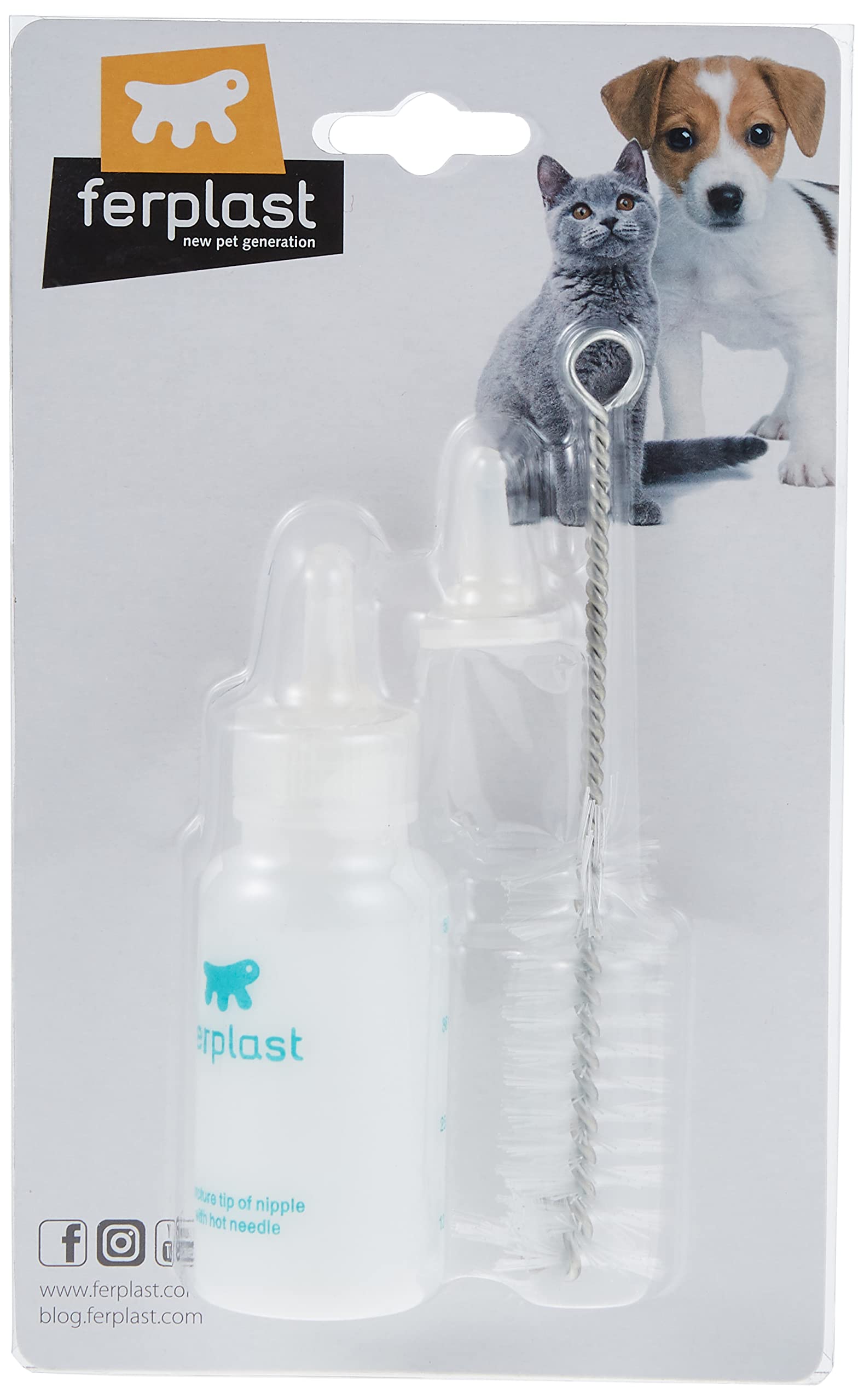 ferplast-biberon-pour-chatons-50-ml-3-5-x-11-cm-noir image 2