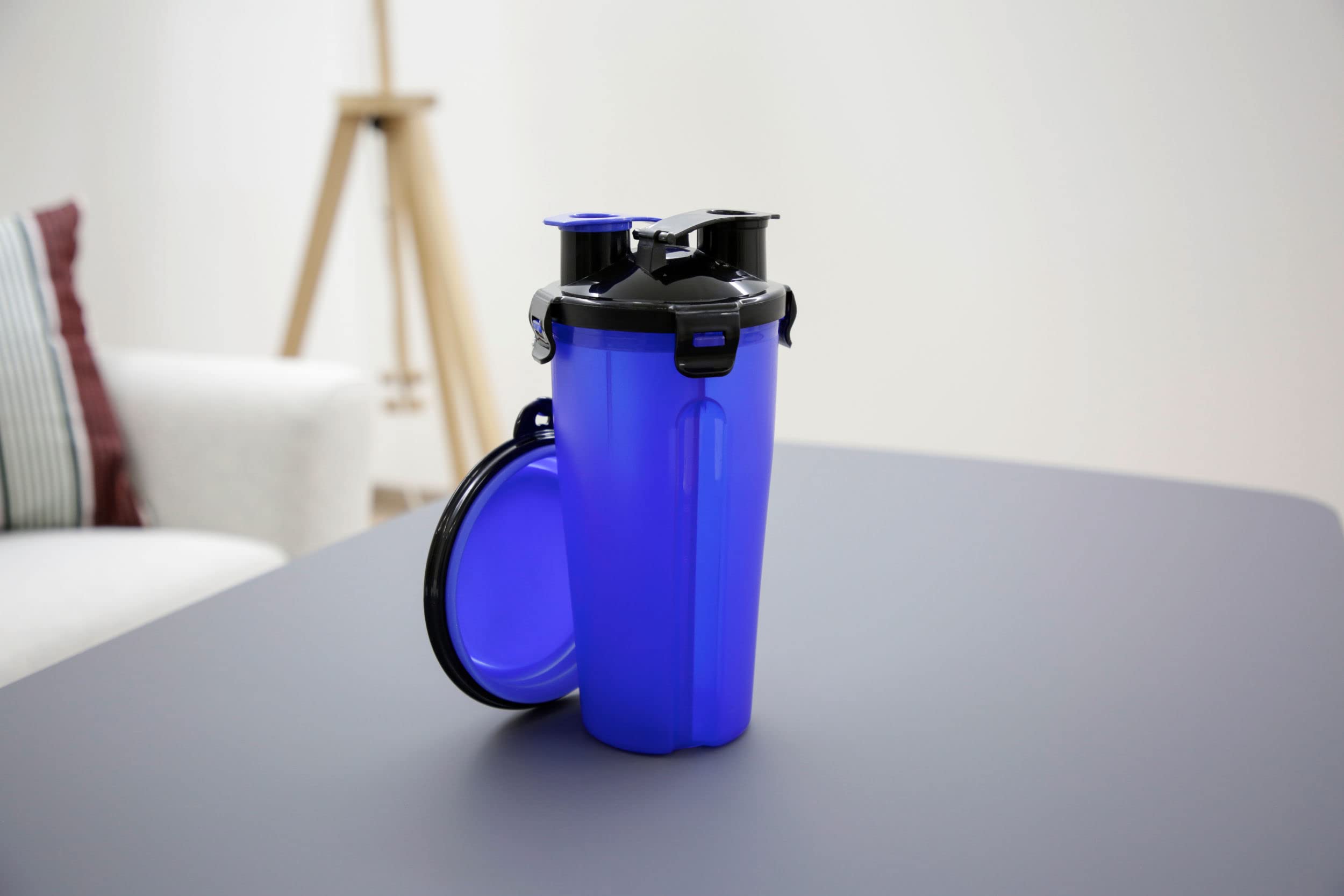 kerbl-pet-bo-te-alimentaire-et-eau-2x350-ml-bleu-noir-avec-gamelle-silicone-250- image 4