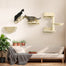 pawhut-tag-res-murales-pour-chat-4-pi-ces-avec-hamac-perchoirs-et-griffoir-beige image 3