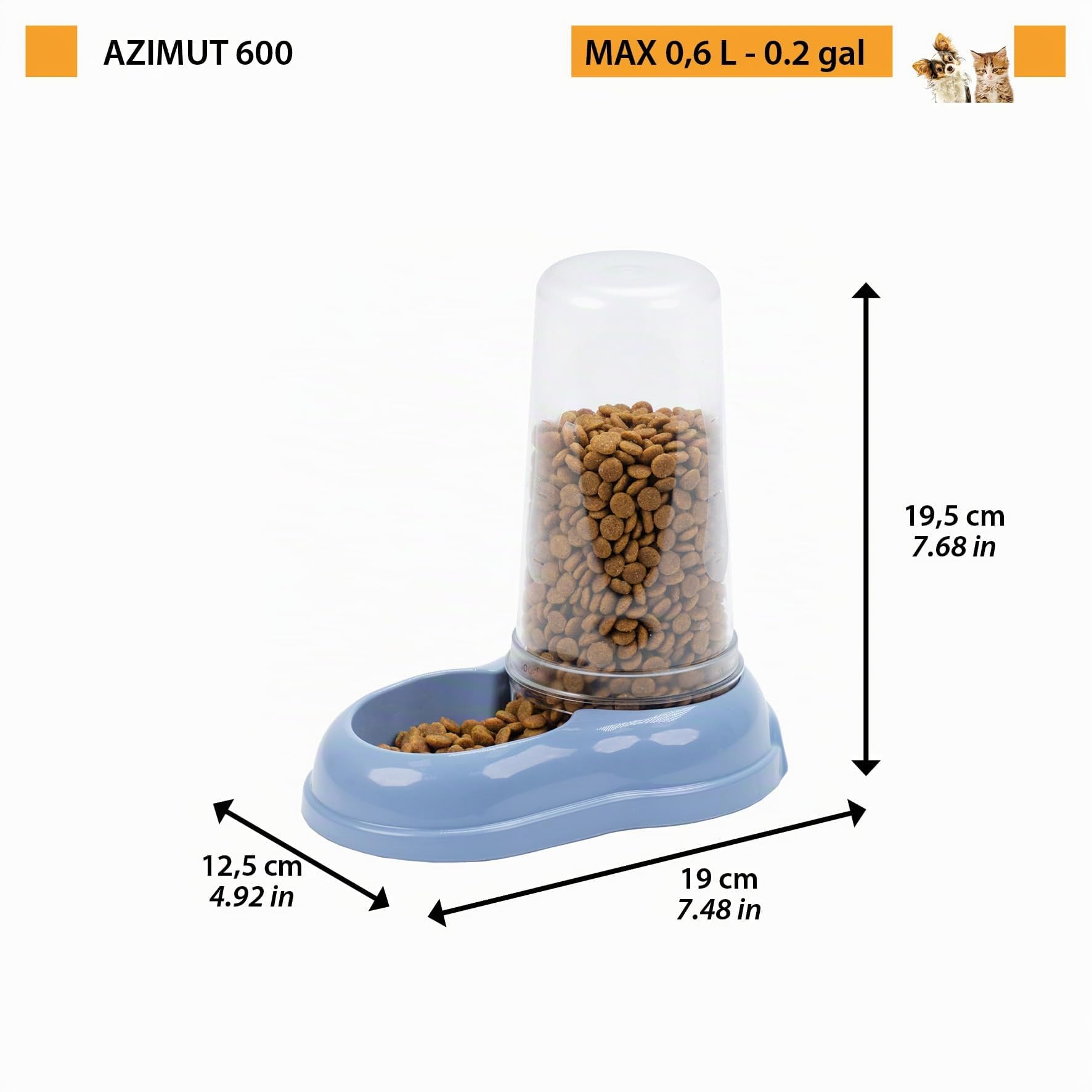 ferplast-azimut-600-distributeur-croquettes-et-eau-0-6-l-bleu-12-5-x-19-cm image 7