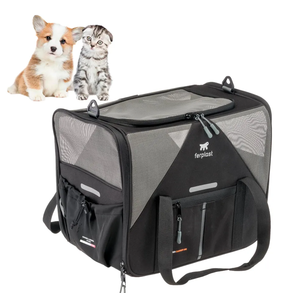 ferplast-voyager-carrier-350-sac-transport-chien-et-chat-45x30x-h33-cm-max-15-kg image 1