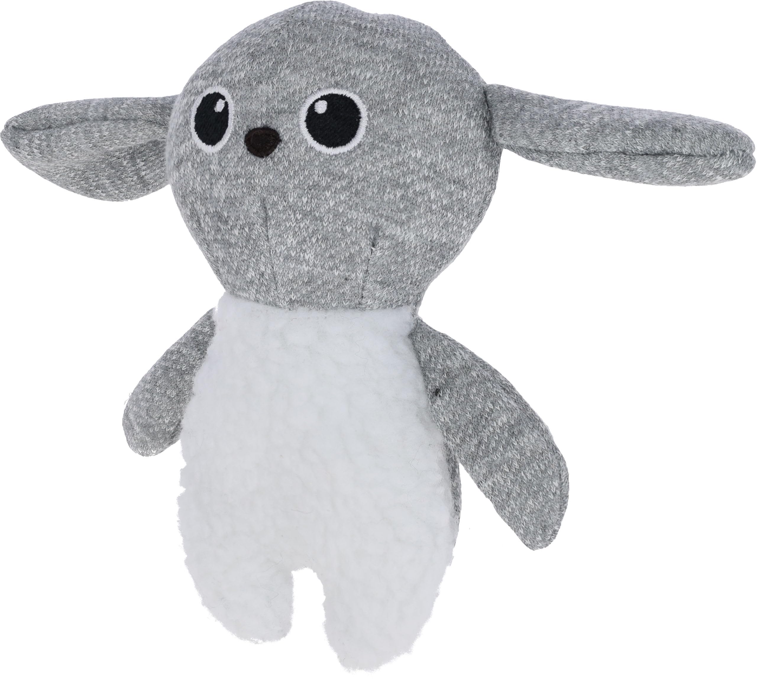 kerbl-peluche-lapin-blanc-gris-jouet-doudou-pour-chiot image 1