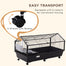 pawhut-cage-pliante-35-pour-petit-animal-avec-rampes-et-accessoires image 7