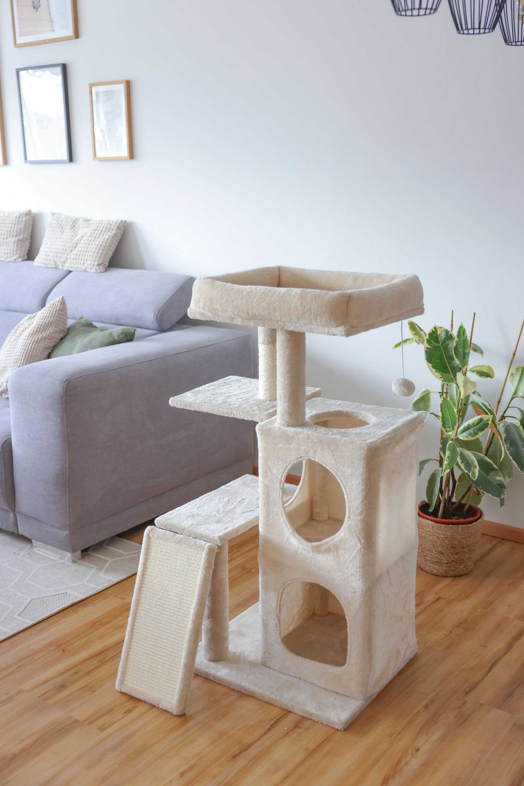 kerbl-pet-alessia-arbre-chat-beige-48-5x40x100-cm image 6