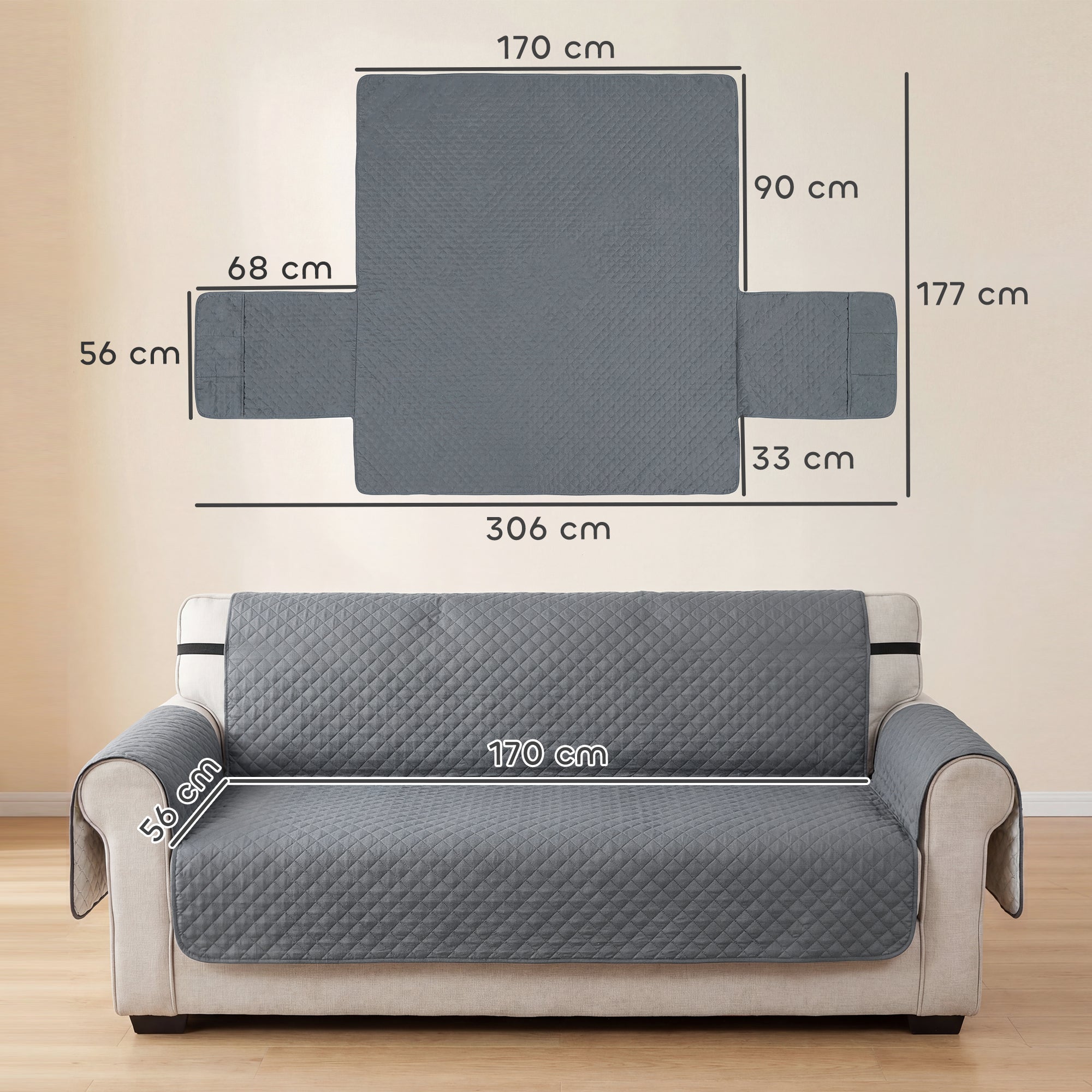 pawhut-housse-canap-3-places-imperm-able-anti-d-rapante-chiens-chats-gris image 5