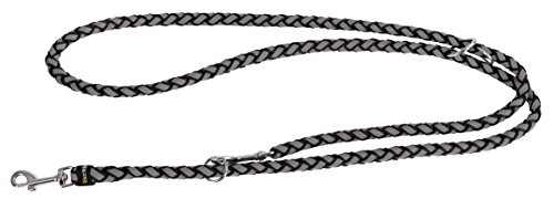 kerbl-maxi-safe-laisse-de-travail-chien-noire-200-cm-nylon-r-fl-chissant image 3