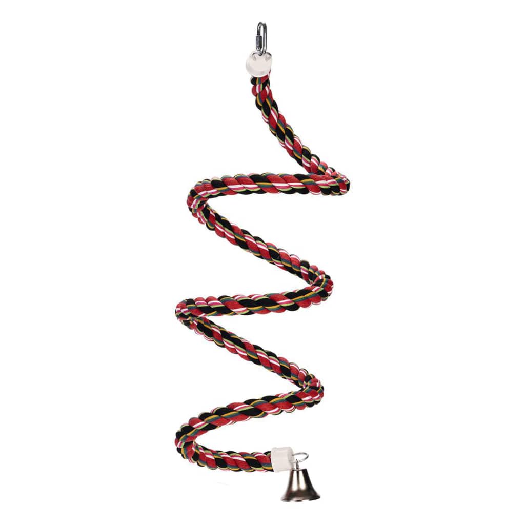 karlie-spirale-en-coton-jouet-perchoir-oiseau-31-cm-avec-clochette image 1