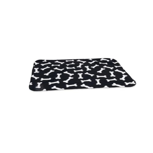 karlie-plaid-pour-chien-100-x-70-cm-marron-motif-os-polaire image 3