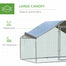 pawhut-poulailler-enclos-ferme-9-8-x-6-6-x-6-4-forme-clocher-walk-in-ext-rieur image 6