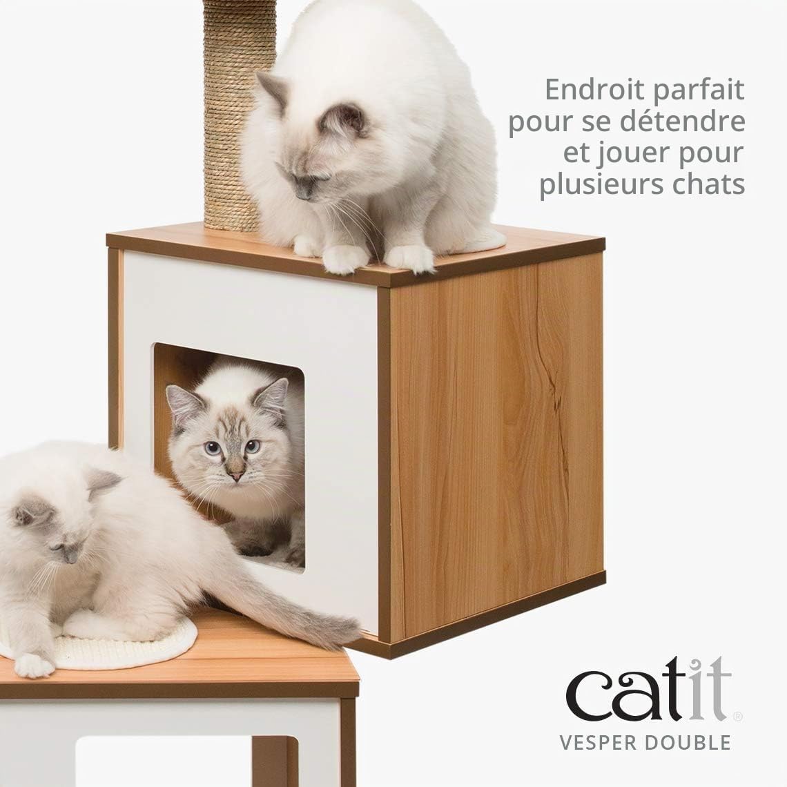 catit-vesper-double-52048-arbre-chat-noyer-2-cubes image 4