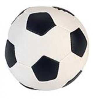 kerbl-pet-soft-soccer-ball-noir-blanc-11-cm image 3