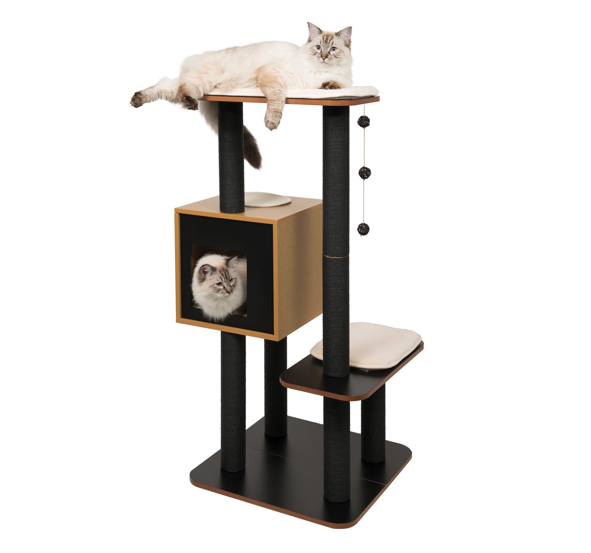 vesper-by-catit-arbre-chat-high-base-52045-noyer-121-cm image 8
