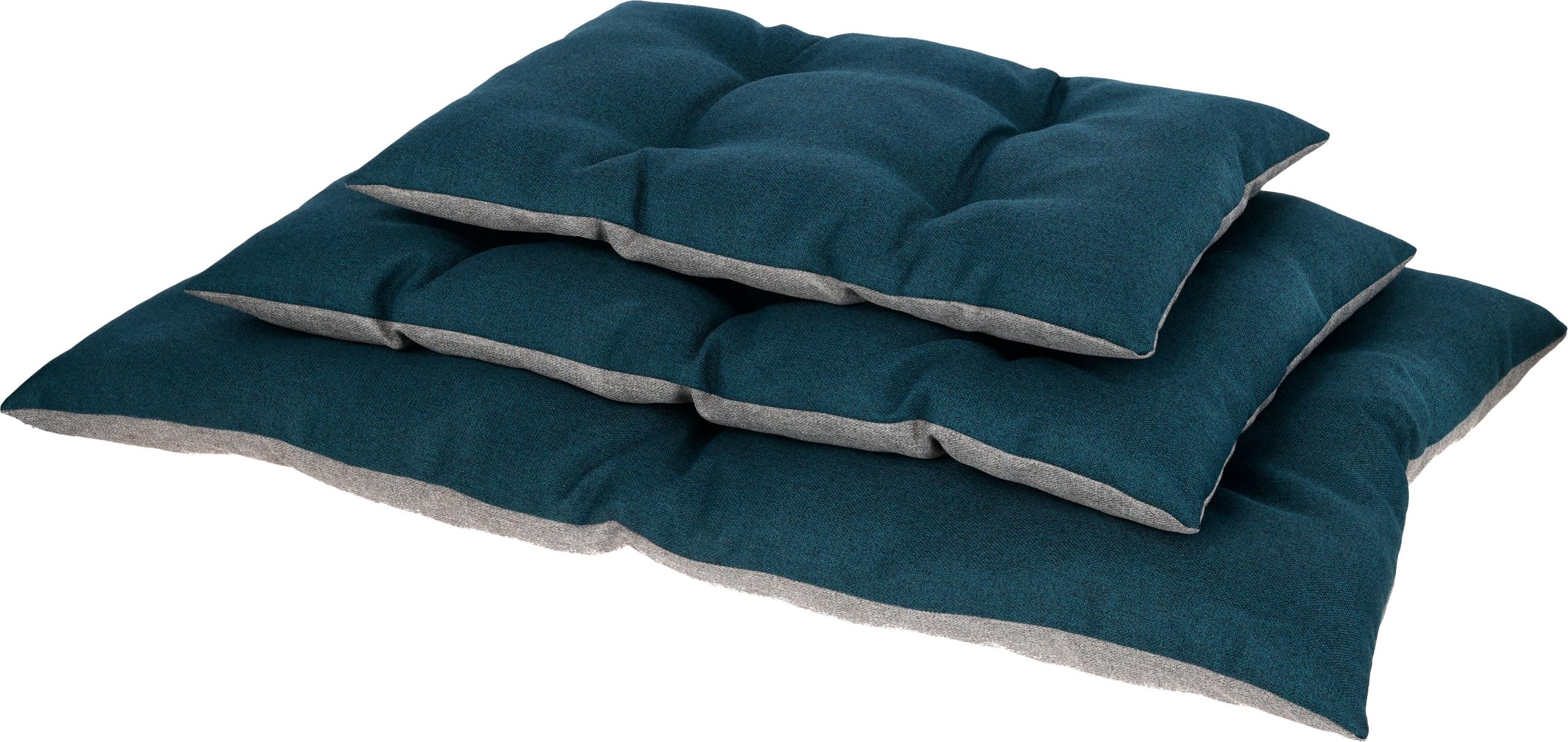kerbl-pet-ely-coussin-r-versible-chiens-et-chats-gris-p-trole-75x115-cm image 2