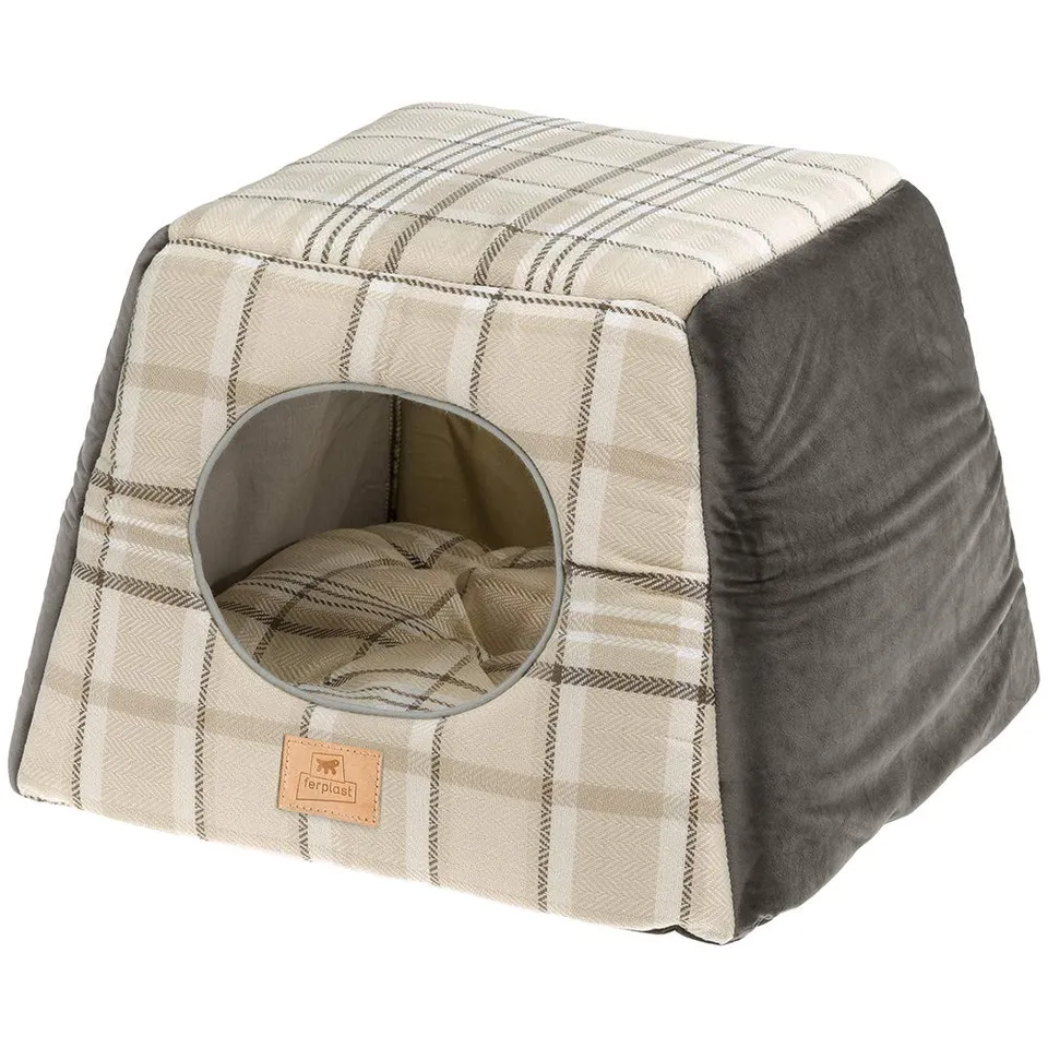 ferplast-edinburgh-coussin-lit-pour-chien-et-chat-marron-taille-m image 1
